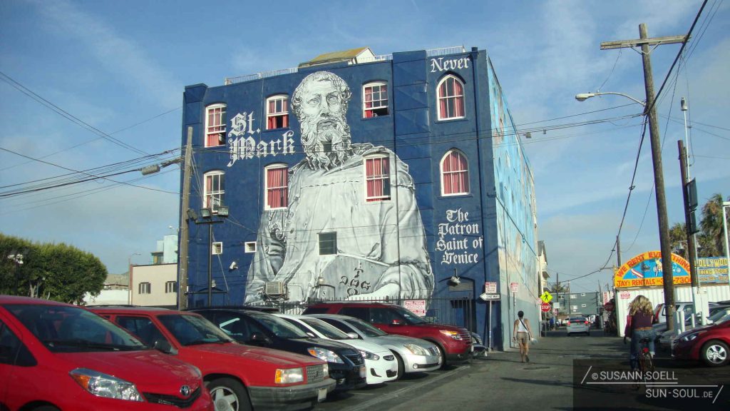 Angemalte Häuserfassade in Venice Beach