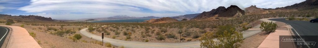 Blick auf den Lake Mead beim Hoover Dam.